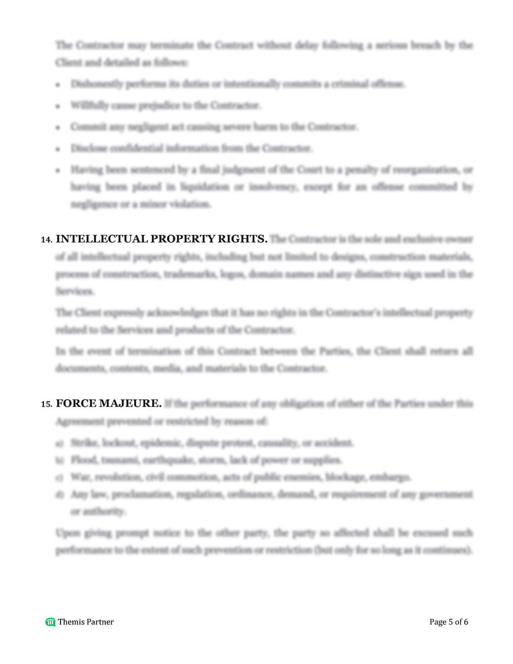 Construction contract template 5