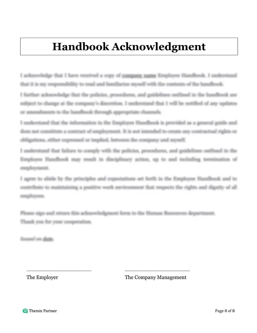 Employee handbook Philippines 8