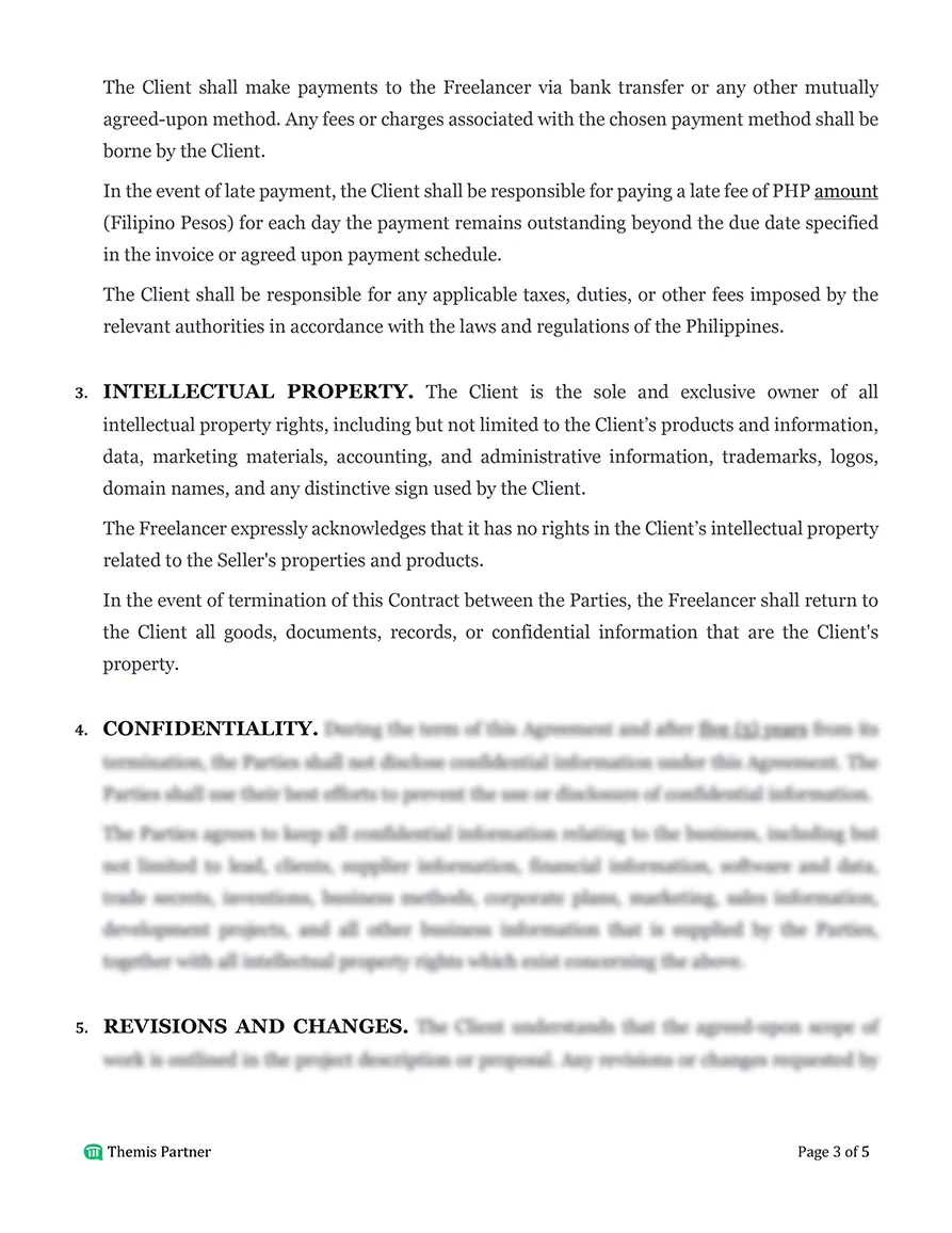 Freelance contract Philippines 3