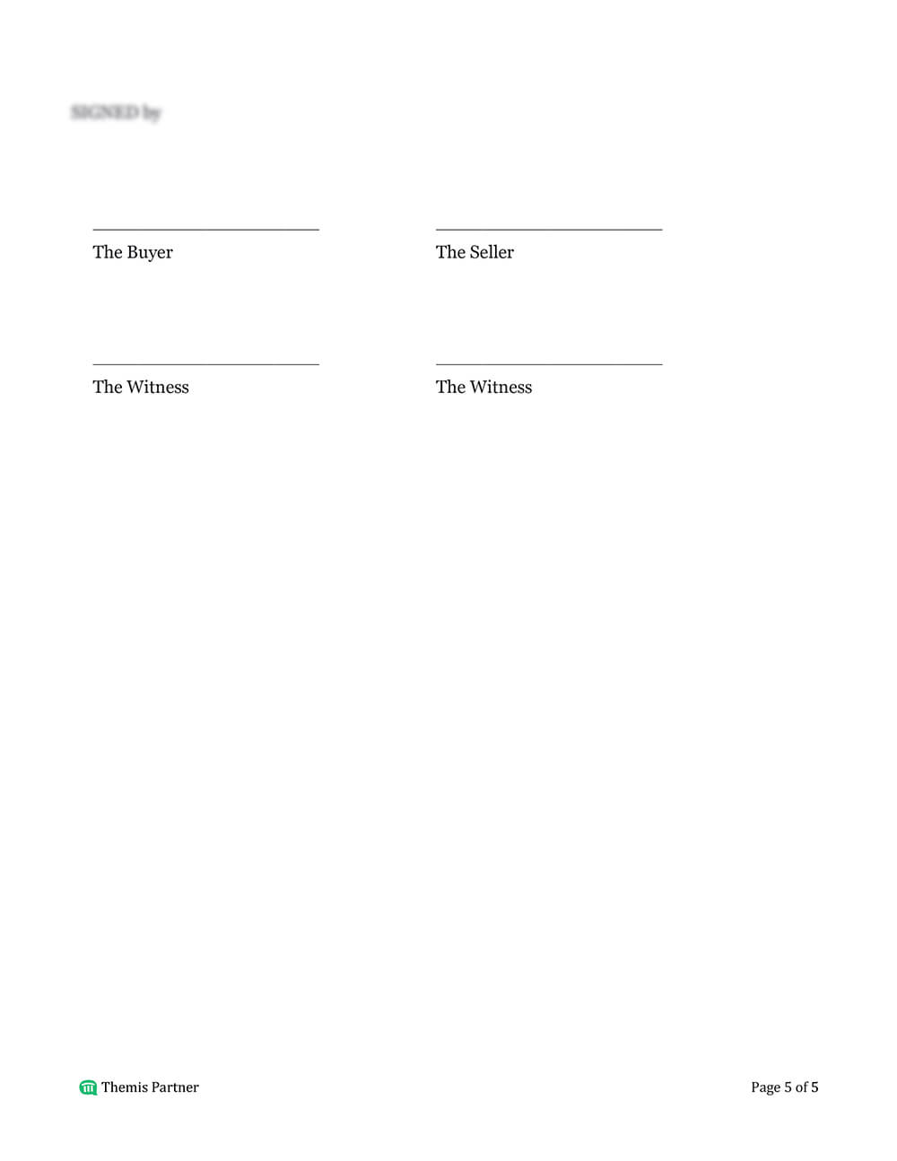 Land purchase agreement template 5
