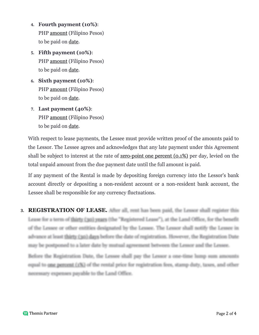 Leasehold agreement template 2