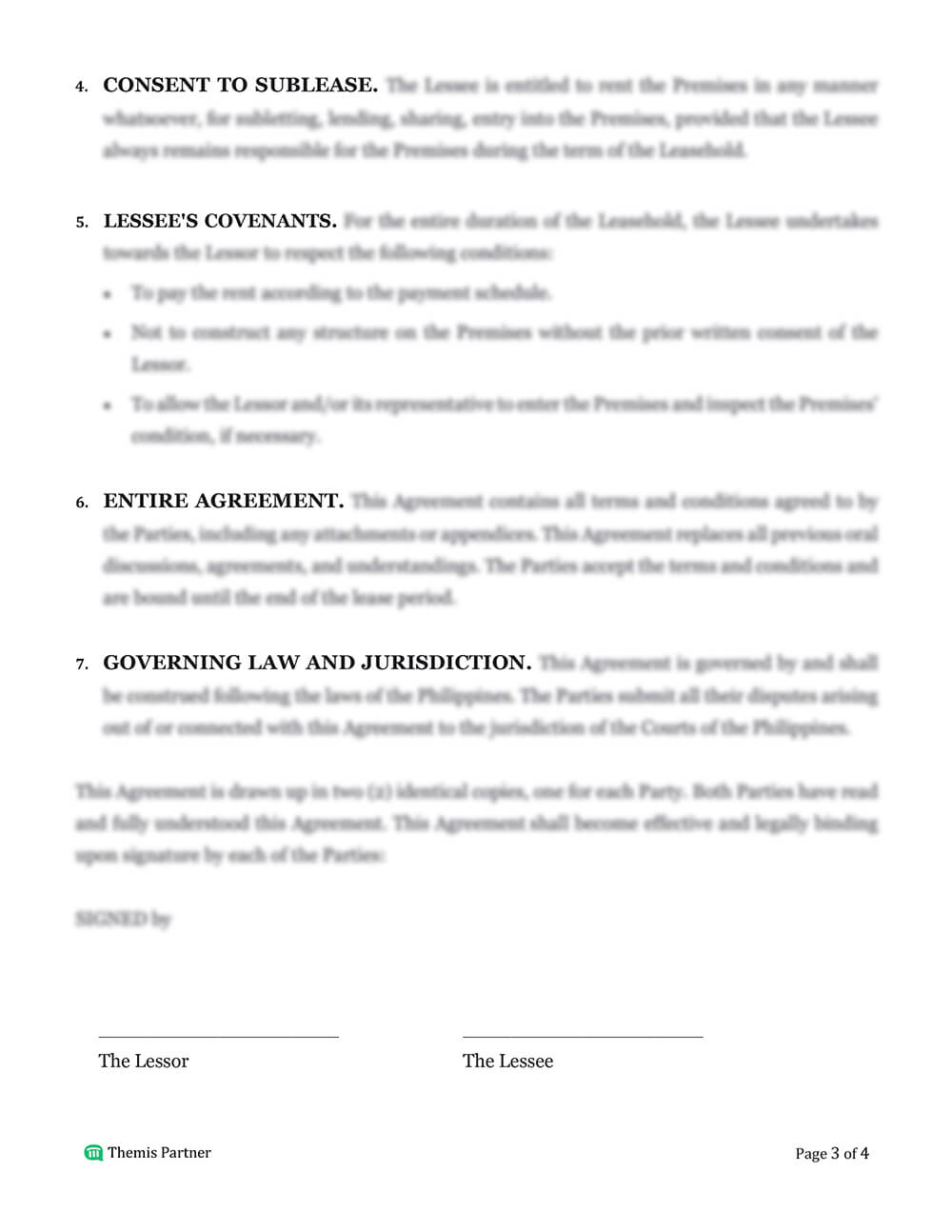 Leasehold agreement template 3