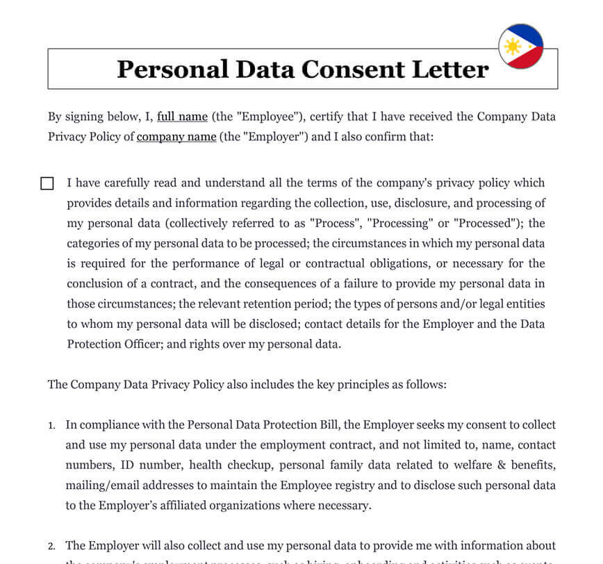 Personal data protection Philippines