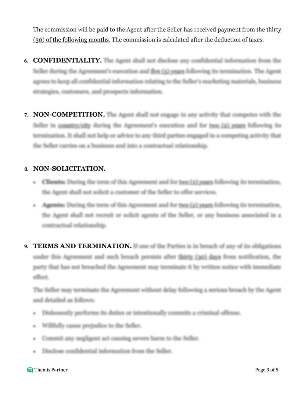 Real estate agent agreement template 3