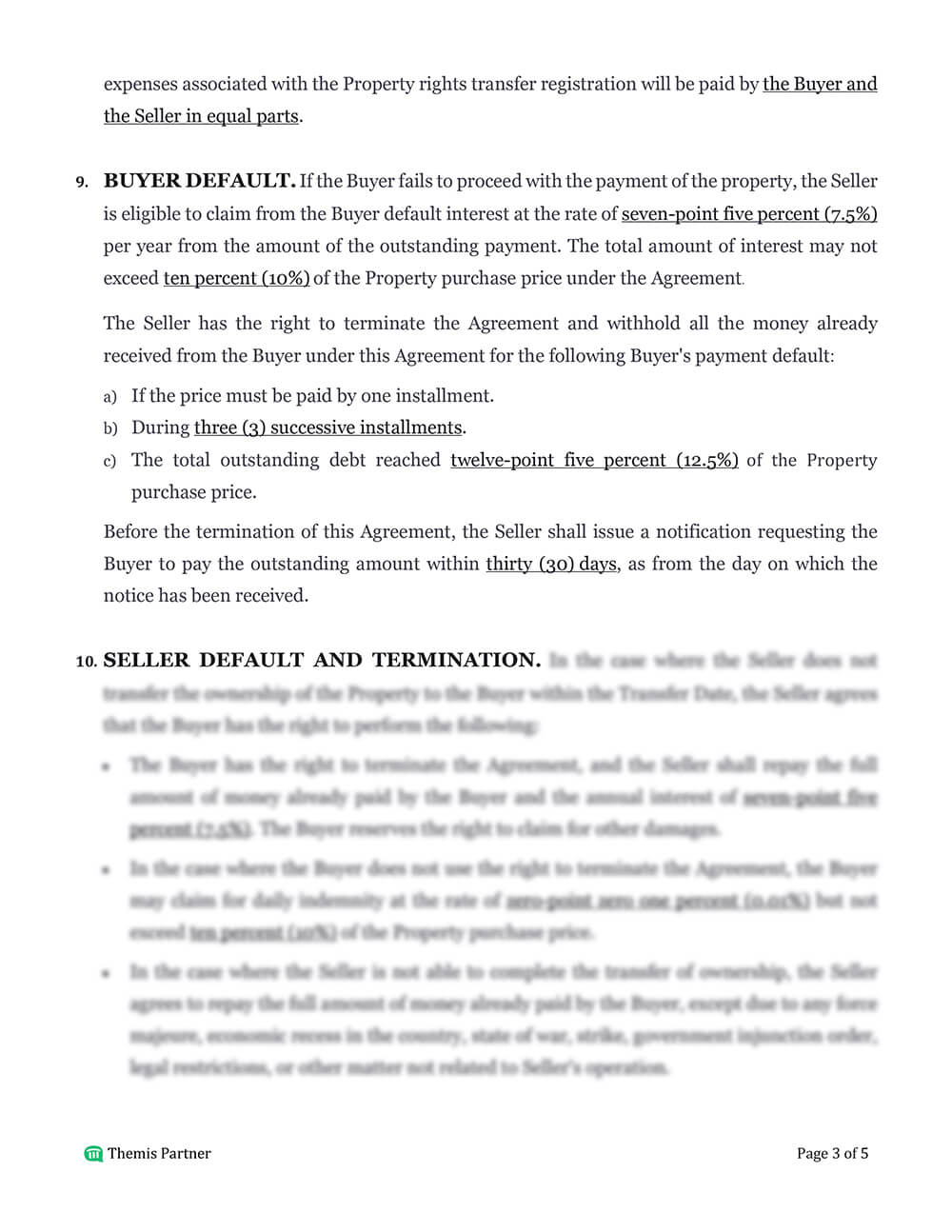 Real estate purchase agreement template 3