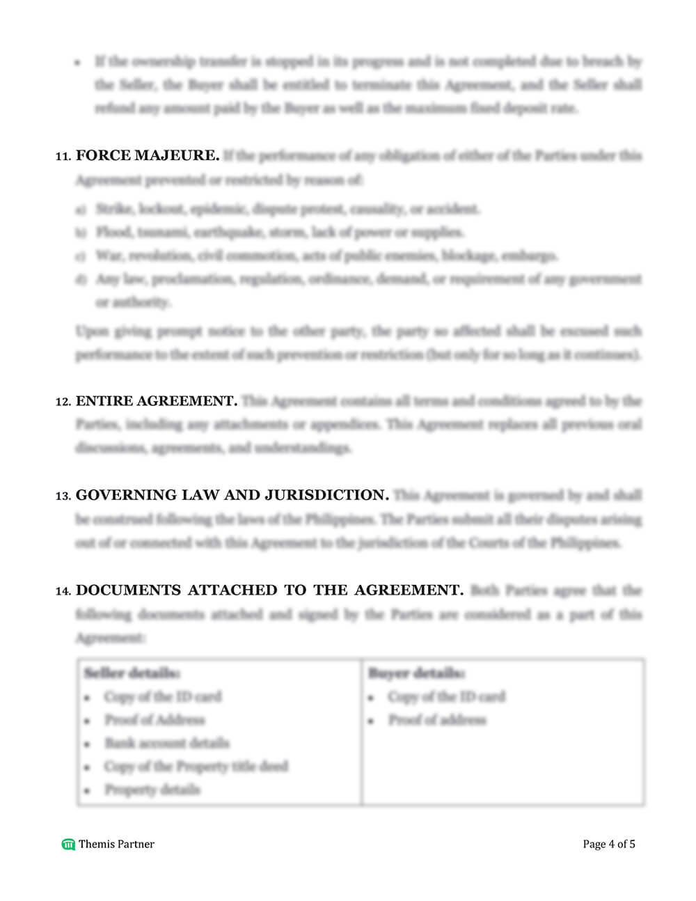 Real estate purchase agreement template 4