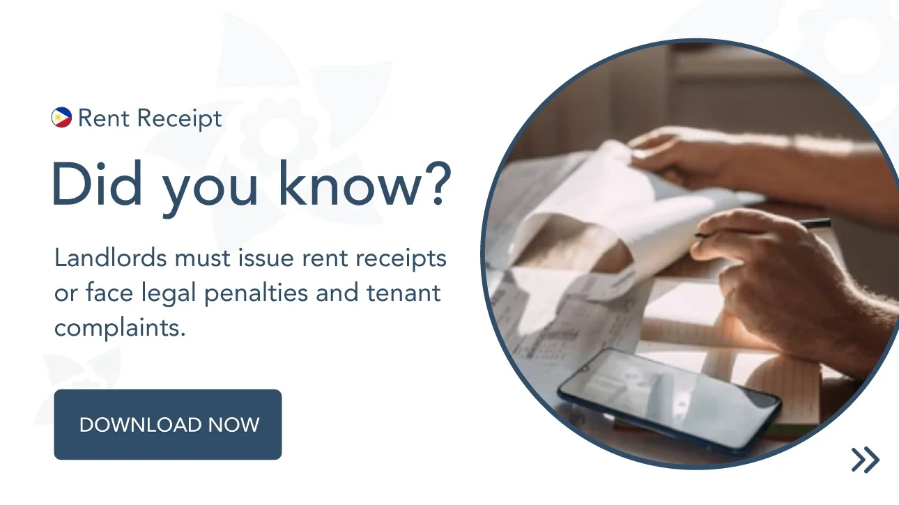 Rent receipt payment Philippines