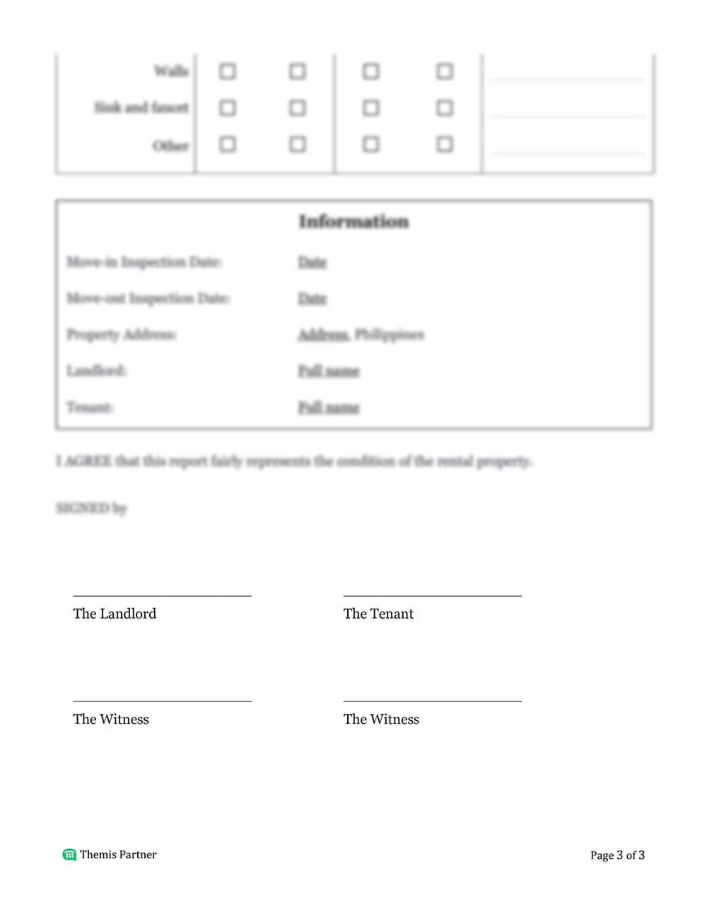 Rental inspection report template 3