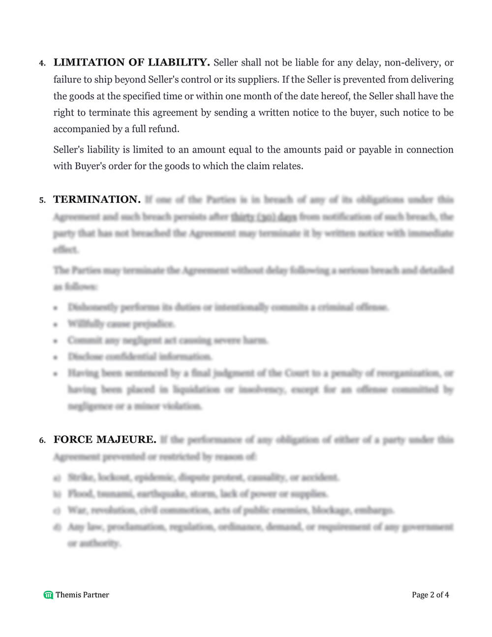 Sales contract template 2
