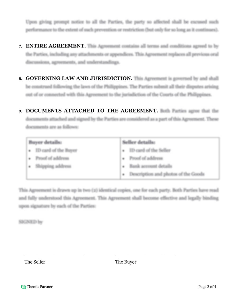 Sales contract template 3